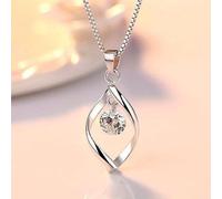 Elegante collana con ciondolo in zircone sintetico intarsiato cavo per le donne gioielli da indossare tutti i giorni regalo per i propri cari