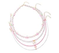 Elegante collana con perline a forma di fragola, design semplice, ornamento, aggiunge fascino dolce per vari stili set di accessori per feste