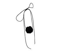 Elegante collana girocollo a forma di rosa, con fiore floreale, per Halloween, cosplay, feste, balli studenteschi