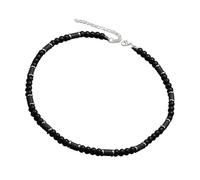 Elegante collana in pietra naturale con perline per occhio, gioiello da collo alla moda per abiti alla moda e collana in pietra, Misura unica, come descritto, come descritto