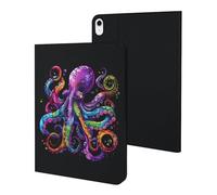 Elegante Colorato Elegante Polpo Caso Compatibile per iPad 10 (11.9 Pollici) Tablet Custodie Stand Copertura Protettiva con Sleep/Wake