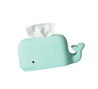 Elegante contenitore in silicone per il soggiorno decorativo a forma di balena porta tovaglioli di grande capacità scatola di tessuto di grande capacità