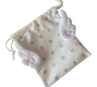 Elegante contenitore per cosmetici in tela con ricamo a stella, chiusura a coulisse, multiuso, antipolvere, organizer per trucchi in tessuto, A, Taglia unica