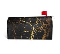 Elegante copertura magnetica 3D per cassette postali con stampa in oro marmorizzata, resistente ed elegante, impermeabile, facile da installare per tutte le stagioni