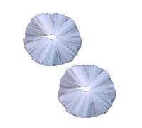 Elegante copertura per le spalle accessorio per abito da donna in tulle bianco staccabile accessori per abito da sposa costume da fata adulto, One Size, come descritto