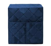 Elegante copertura per macchina da caffè per protezione dalla polvere, in cotone pongee lavabile, 32 x 31 x 36 cm, compatibile con la maggior parte delle macchine da caffè standard (blu scuro)