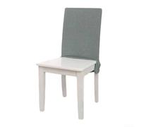 Elegante copertura posteriore per sedia da pranzo in hotel, morbida al tatto per un maggiore comfort (verde cipresso)