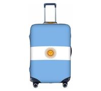 Elegante copertura protettiva per valigia, elastica con stampa bandiera argentina, accessori da viaggio, bagaglio elasticizzato, bianco, L
