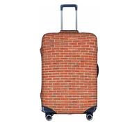 Elegante copertura protettiva per valigia, elastica con stampa di mattoni rossi, accessori da viaggio, bagaglio elasticizzato, bianco, M