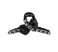 Elegante copricapo con forcina a forma di fiocco con otto coni for le donne(Black 13cm)