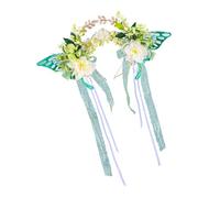 Elegante copricapo floreale con design portatile accessorio alla moda per abiti confortevoli per matrimoni e servizi fotografici a farfalla accessori per capelli, Taglia unica, come descritto