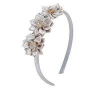 Elegante copricapo floreale con strass in tessuto confortevole antiscivolo copricapo per occasioni casual e formali Design floreale fascia per capelli