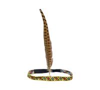 Elegante copricapo piumato con strass, decorazione per capelli, ornamento per feste a tema e riunioni di feste