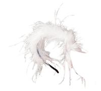 Elegante copricapo piumato per feste di Natale, decorazione per capelli da indossare tutti i giorni e occasioni speciali