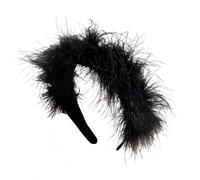 Elegante copricapo piumato per feste di Natale, decorazione per capelli da indossare tutti i giorni e occasioni speciali