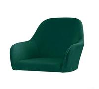 Elegante coprisedia elasticizzato in velluto felpato per poltrone alte, mantiene l'estetica della sedia fornendo protezione (verde scuro)