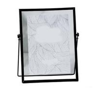 Elegante cornice in metallo con design fluttuante, perfetta per esporre opere d'arte e foto care (colore nero, 15,2 cm)