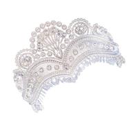Elegante corona da sposa con strass diademi fatti a mano con cristalli copricapo regolabile accessori per capelli da sposa accessori per le donne accessorio da sposa, Misura unica, come descritto