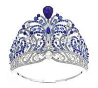 Elegante corona di gemme di bellezza corona da donna alla moda lega corona per concorsi di matrimonio e spettacoli, Lega