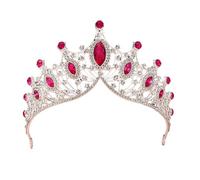 Elegante corone da sposa fascia accessorio portatile per migliorare gli stili di matrimonio, forniture per balli e eventi speciali diademi di compleanno, Misura unica, come descritto