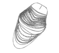 Elegante corpo in metallo moda catene vita corpo decorativo struttura catena perfetta per abito e abito da sera catena backless collana