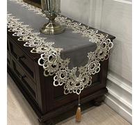 Elegante corridore da tavolo in pizzo con nappa con ciondolo perfetto per arreda