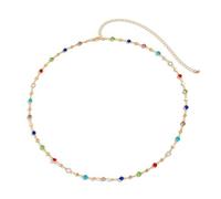 Elegante cristallo accentato catena della vita catena del corpo alla moda per le donne accessori gioielli eleganti per l'uso quotidiano colorato cristallo vita, Misura unica, come descritto, come