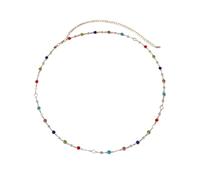 Elegante cristallo accentato catena della vita catena del corpo alla moda per le donne accessori gioielli eleganti per l'uso quotidiano versatile gioielli di cristallo pancia, Misura unica, come