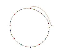Elegante cristallo accentato catena della vita catena del corpo alla moda per le donne accessori gioielli eleganti per uso quotidiano gioielli multicolore cristallo vita gioielli, Misura unica, come