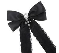 Elegante Croci Lolitas Hairclip Dolce Fresco Ragazze Hairpin Grandi Fiocchi Copricapo Per Gli Appassionati Di Stili Goticismo