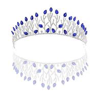 Elegante Crowcrowtiara Crystal Cristal Crowns Tiaras Hair Wedding Cessory Prom Party Birthday Tiara per ragazza e Womebridal, taglia: 16 * 5,5 cm