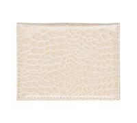 Elegante custodia per carte di credito in PU funzionale e alla moda borsa compatta organizzata portafoglio per uso quotidiano stampa manica documento, Grigio rosato chiaro., Bellezza di massa