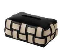 Elegante custodia per fazzoletti in tessuto a due strati, moderna scatola per fazzoletti contemporanea, per scrivania da ufficio