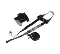 Elegante custodia per fotocamera Olympus E-M10 per Mark IV Nero Elegante | Coperchio flip top per un accesso rapido, non perdere mai un momento, ideale per Street Photography