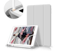 Elegante custodia per iPad, cover frontale a tre ante per iPad da 10,2 pollici, accensione/spegnimento automatico a risposta rapida con protezione