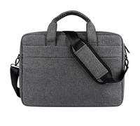 Elegante custodia per laptop a forma di valigetta, borsa a tracolla leggera e resistente agli urti, in tessuto di poliestere con tracolla removibile,