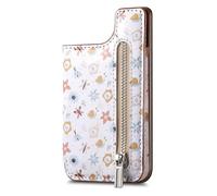 Elegante custodia per schede telefoniche in PU con supporto per cinturino adesivo piccolo per l'importanza essenziale per non volare con cerniere sicure