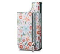 Elegante custodia per schede telefoniche in PU con supporto per cinturino adesivo piccolo per l'importanza essenziale per non volare con cerniere sicure