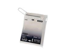 Elegante custodia trasparente in PVC con cerniera, compatta da 7,6 cm, per biglietti, documenti d'identità e conservazione giornaliera, custodia impermeabile in PVC, Nero , Bellezza di massa