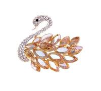 Elegante Cygnus Spilla Per Le Donne Alla Moda Strass Brillanti Forma Animale Pin Elegante Gioielli Abbigliamento Accessorio Alla Moda Lega Spilla, Misura unica, come descritto