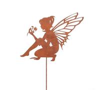 Elegante decorazione artistica da giardino fatata in ferro, elegante decorazione per interni ed esterni per spazi incantevoli (B)