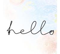 Elegante decorazione con ciondolo a forma di lettera, da appendere alla parete,