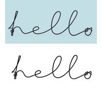 Elegante decorazione con ciondolo a forma di lettera, da appendere alla parete,