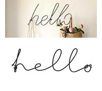 Elegante decorazione con ciondolo a forma di lettera, da appendere alla parete,