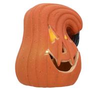 Elegante decorazione da tavolo con luce di zucca per Halloween senza batteria