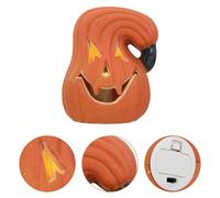 Elegante decorazione da tavolo con luce di zucca per Halloween senza batteria