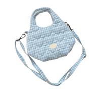Elegante Delle Signore Crossbody Borsa Tracolla Rimovibile Con La Morire Del Compratore Borsa A Tracolla Design Cuore Borsa Per Uso Quotidiano Grande Capacità Stucco Crossbody, Light Blue Grid