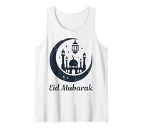 Elegante design con luna islamica Eid Mubarak, per uomini, donne, bambini Canotta