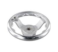 Elegante design in acciaio elettrolitico di 3 ruote a raggi, perfettamente adatto a diversi macchinari (12,7 cm)