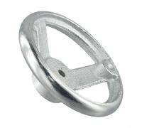 Elegante design in acciaio elettrolitico di 3 ruote a raggi perfettamente adatto a diversi macchinari (10,2 cm)